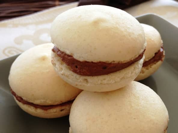 Les macarons au chocolat et au Shrubb