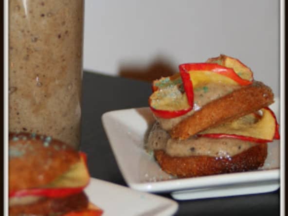 Petits Sablés au cœur de Mousse Chocolat et Pommes Croustillantes