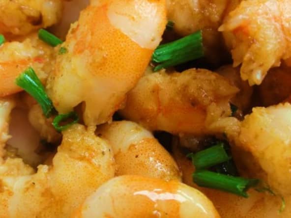 Crevettes au curry