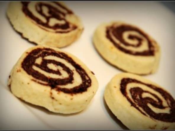 Sablés spirales au chocolat