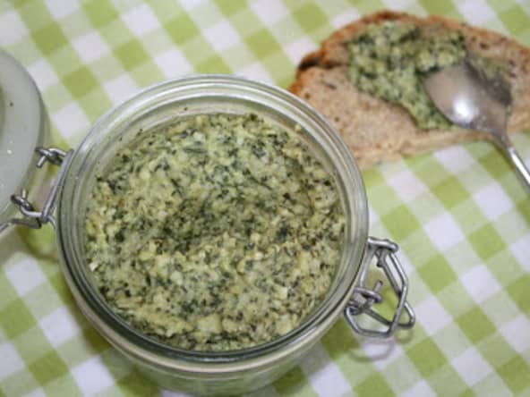 Pesto basilic-amandes-mozzarella