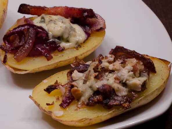 Pommes de terre farcies à la fourme d'ambert