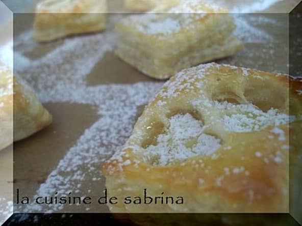 Feuilleté à la crème pâtissière