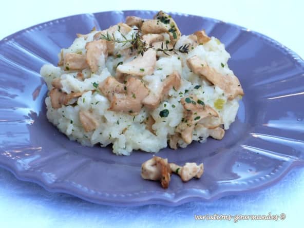 Risotto crémeux au mascarpone, pieds de mouton et romarin