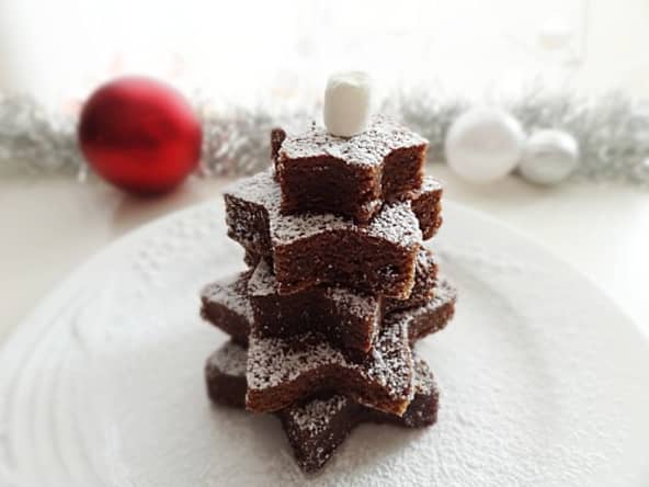 Petits sapins enneigés au chocolat