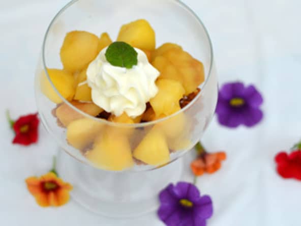 Coupes aux pommes et spéculoos