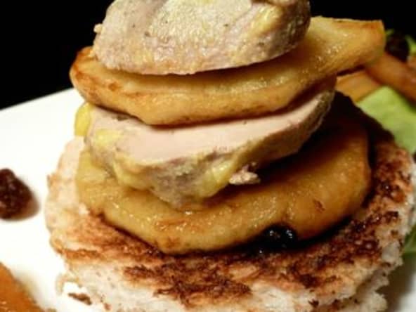 Millefeuille de Foie Gras aux Pommes