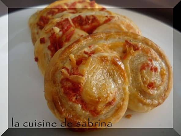 Petits palmiers salés fromage et cachir à déguster à l'apéritif