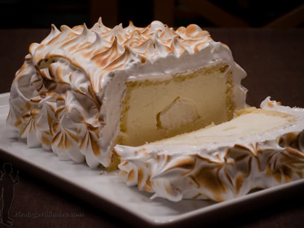 Bûche au citron meringuée