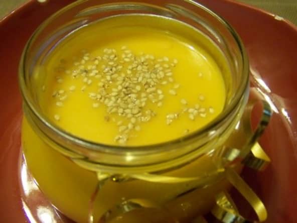 Velouté de courge et patate douce au lait de coco