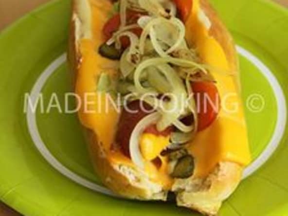 Hot dog américain