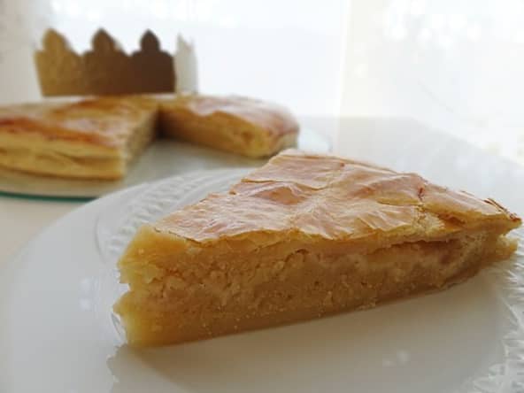 Galette des rois amande et pommes vanillées pour l'épiphanie