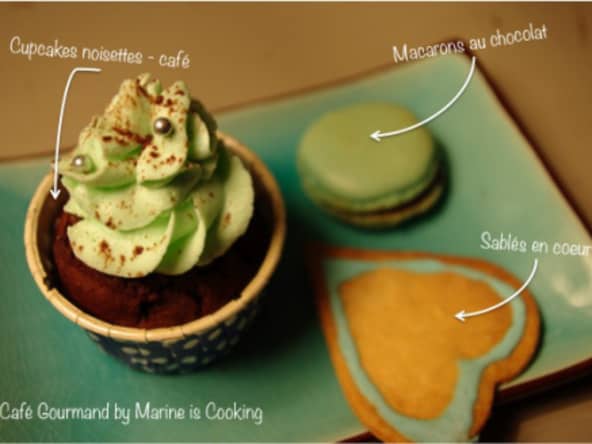Cupcakes noisettes-café pour café gourmand