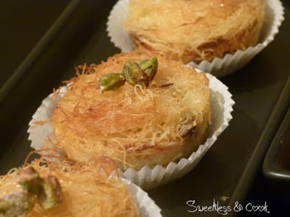 Konafa au cream cheese et à la pistache