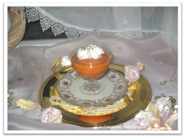 Velouté de Carottes aux graines de Fenouil et son Ile Flottante