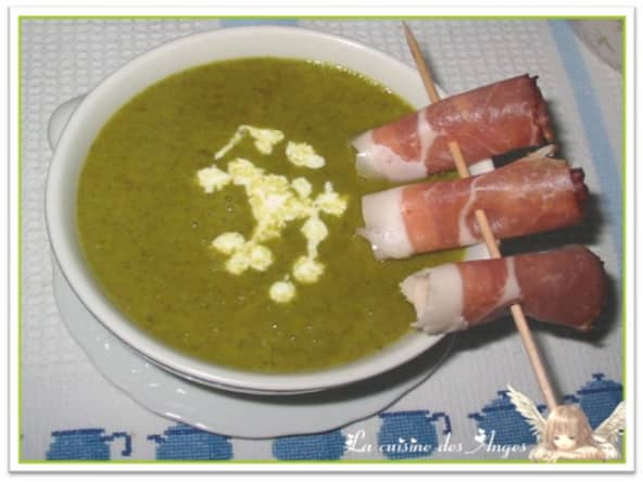 Velouté de Cresson et Jambon de la Forêt Noire