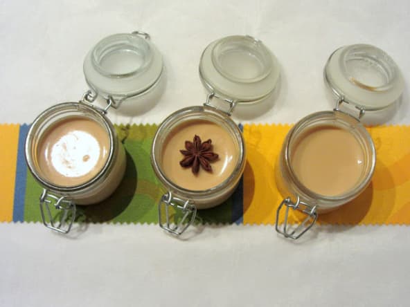 Petits flans crémeux au caramel et à la badiane