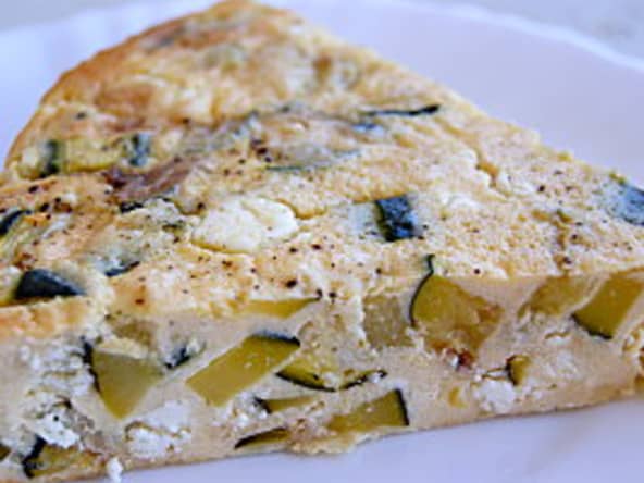 Clafoutis courgettes et fromage feta