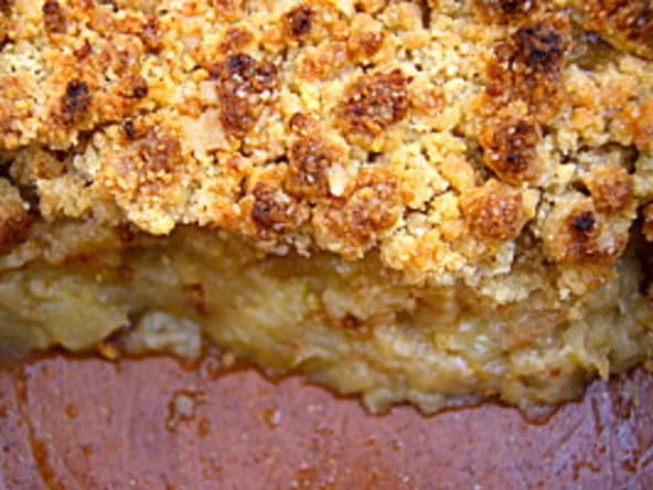 Crumble aux pommes bien gourmand