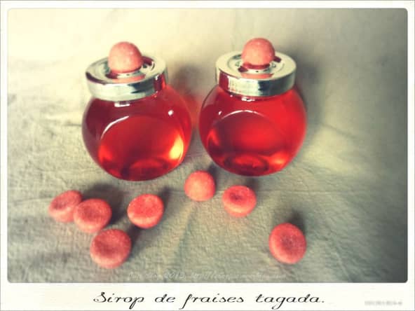 Sirop de fraises Tagada maison