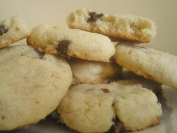 Cookies crousti-moelleux au chocolat, pralin et sans oeuf