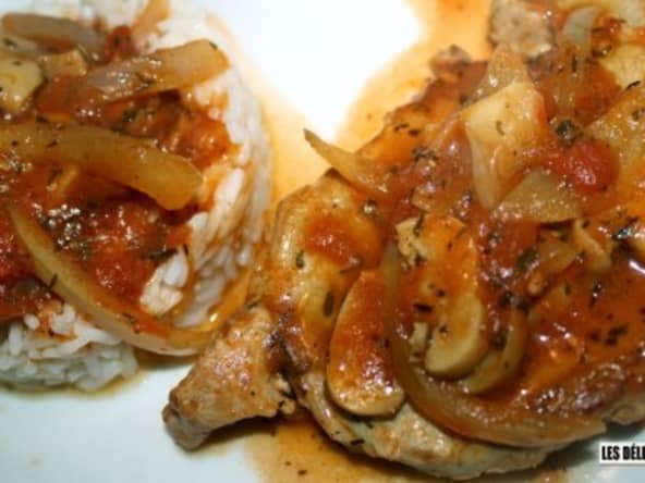 Côte de porc à la provençale