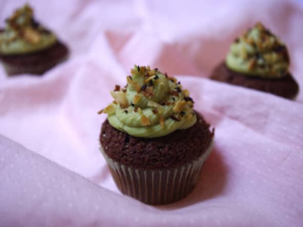 Cupcakes chocolat amandes avocat