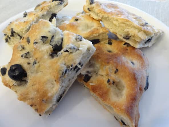 Focaccia aux olives