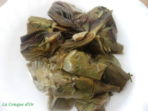 Sauté d'artichauts au persil