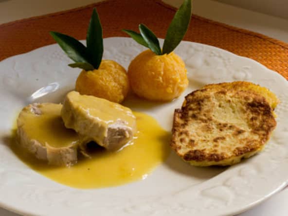 Filet mignon de porc sucré salé aux clémentines