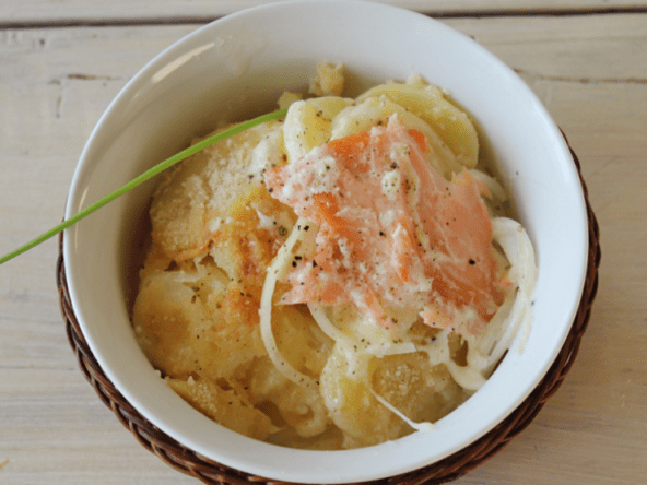 Tartiflette au saumon fumé