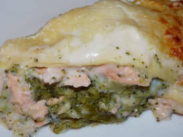 Lasagnes saumon-brocolis