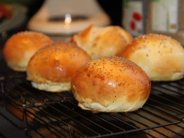 Pains pour hamburger