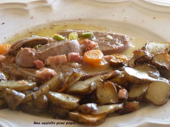 Langue de boeuf en daube moelleuse aux petits légumes