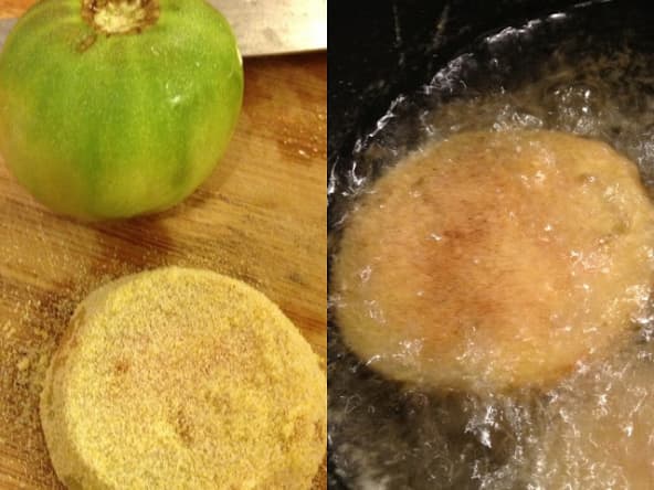 Les beignets de tomates vertes bien croustillants