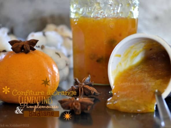 Confiture d'agrume à la badiane