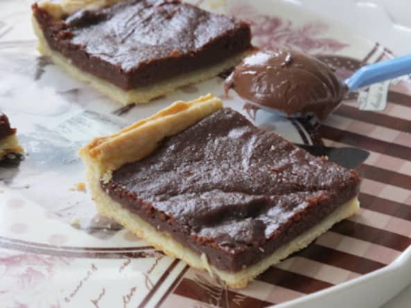 Flan au nutella comme une tarte