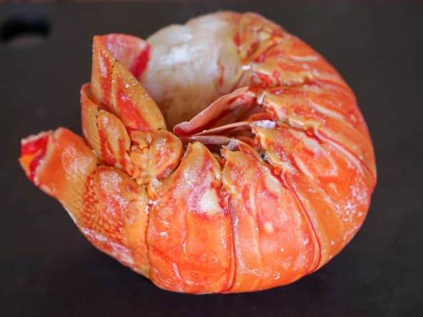 Langouste bretonne pochée