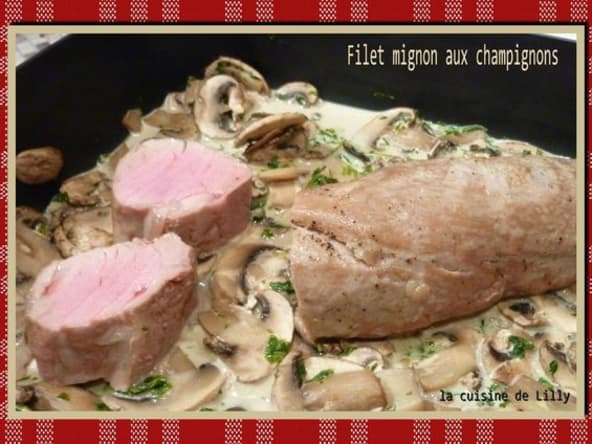 Filet mignon aux champignons