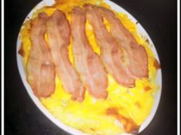 Gratin pommes de terre-cheddar-lard fumé