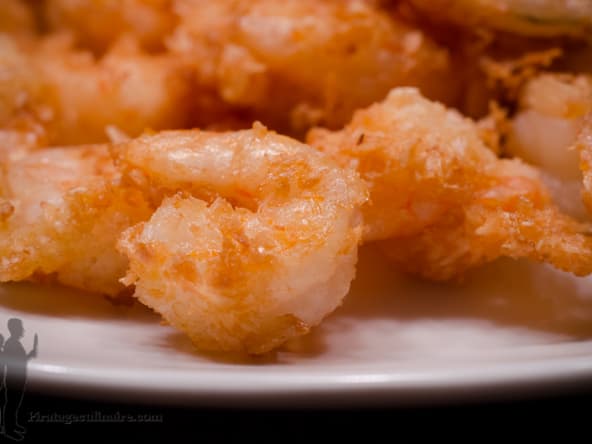 Crevettes à la noix de coco frites