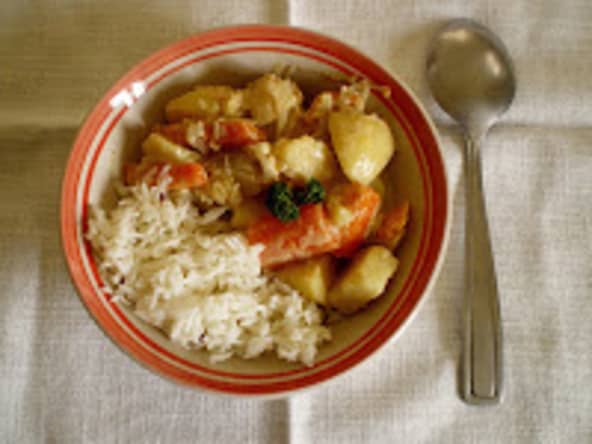 Mijoté de légumes à l'indienne