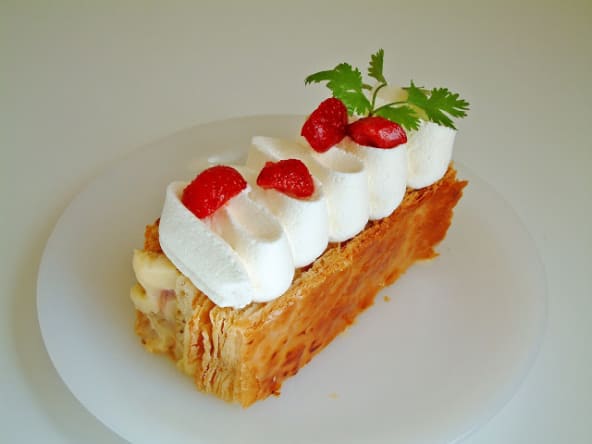 Millefeuille aux fraises