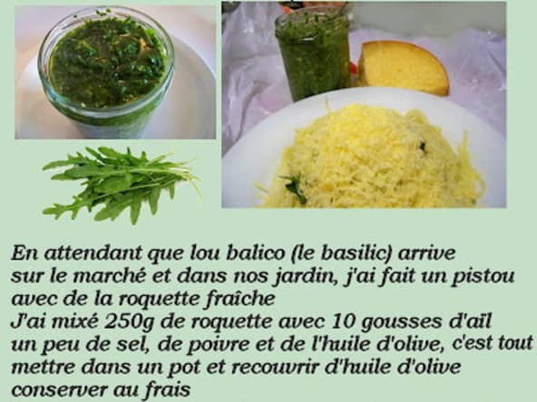 pistou de roquette