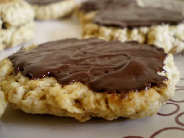 Galettes santé aux flocons d'avoine et chocolat
