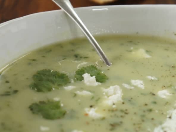 Soupe à la coriandre