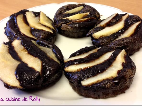 Tarte poire chocolat sans pâte