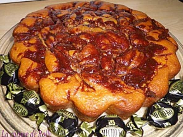 Gâteau au yaourt marbré au Michoko
