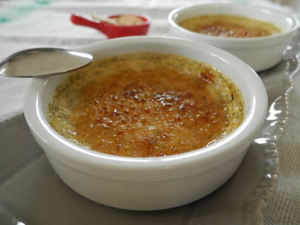 Crème brûlée très vanillée au tofu soyeux