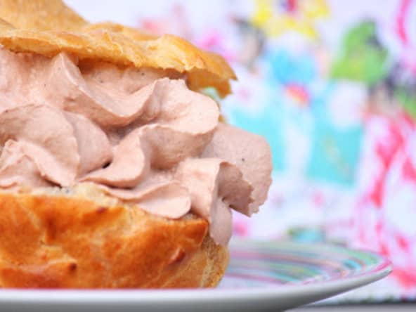 Chou à la chantilly au chocolat